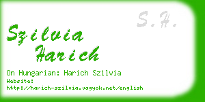 szilvia harich business card